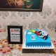 Tech Guy Theme Fondant Cake Delivery in Noida