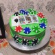 Casino Theme Semi Fondant Cake in Noida