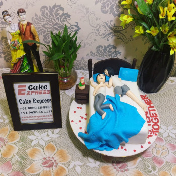 Couple Togetherness Theme Cake