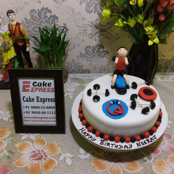 Gym Designer Fondant Cake