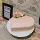 Heart Shaped Engagement Fondant Cake Delivery in Noida