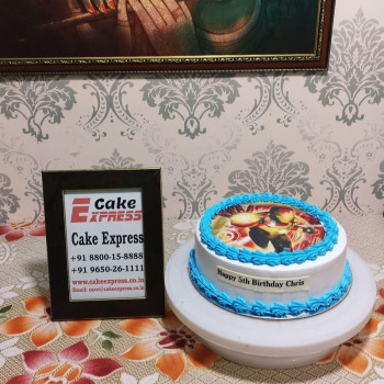 Iron Man Round Photo Cake