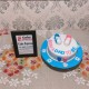 Mom and Dad to Be Fondant Cake Delivery in Noida