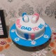 Mom and Dad to Be Fondant Cake Delivery in Noida