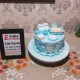Baby Shower Light Blue Fondant Cake in Noida