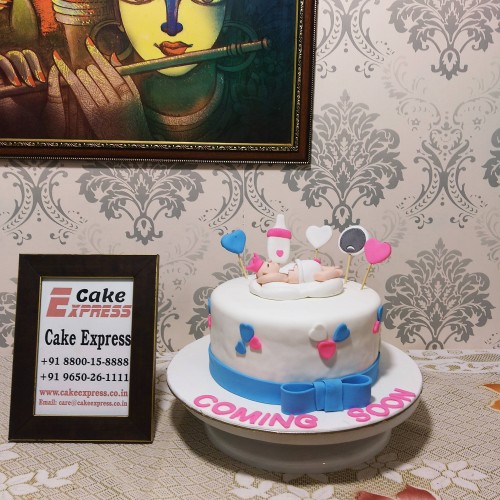Cute Baby Shower Cake Delivery in Noida