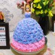 Barbie in Purple Floral Roses Cake Delivery in Noida