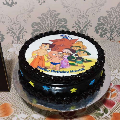 Chota Bheem & Friends Chocolate Cake Delivery in Noida