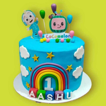 CocoJoy Delights CocoMelon Fondant Cake