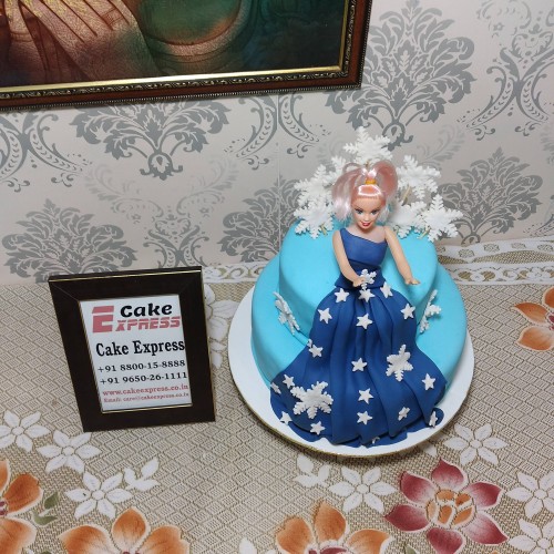 Princess Elsa Theme Birthday Cake Delivery in Noida