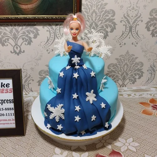 Online Princess Elsa Theme Birthday Cake Delivery in Noida | Cake ...