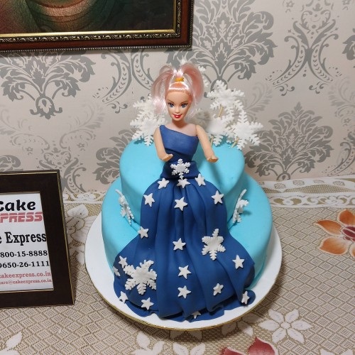Princess Elsa Theme Birthday Cake Delivery in Noida