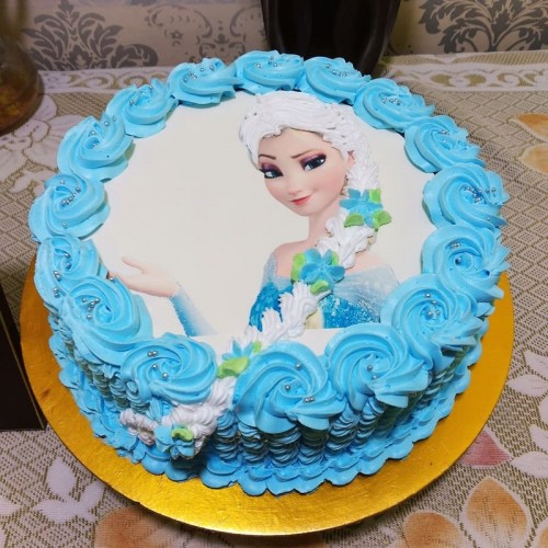 Elsa Frozen Photo Cake Delivery in Noida