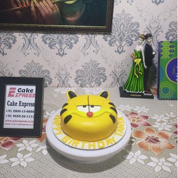 Garfield Cat Face Designer Cake Garfield Cat Face Designer Cake