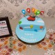 6 Month Birthday Fondant Cake in Noida