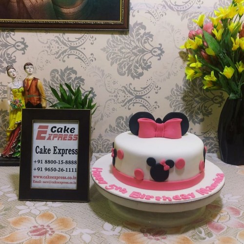 Minnie Mouse Theme Birthday Cake in Noida