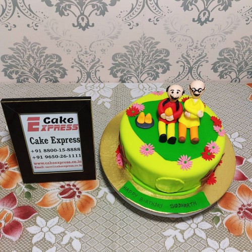 Motu Patlu Theme Fondant Cake in Noida