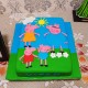 Peppa Pig Family Designer Cake Delivery in Noida