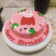 Pink Peppa Pig Designer Cake Delivery in Noida