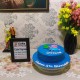 George Pig Blue Fondant Cake in Noida