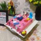 Lazy Girl Theme Customized Cake Delivery in Noida