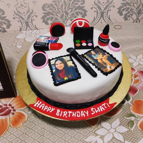 Personalized Cosmetics Theme Cake Delivery in Noida