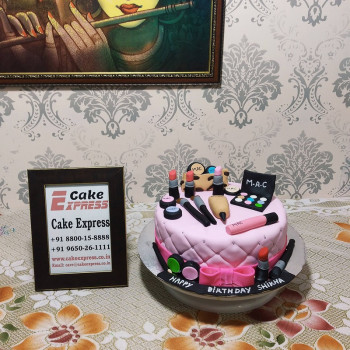 Makeup Themed Designer Cake