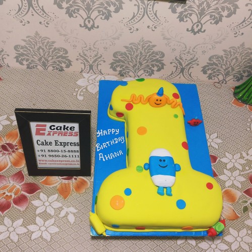 Happy Birthday Toddler Fondant Cake Delivery in Noida