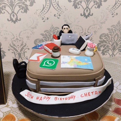 Workaholic Guy Professional Theme Cake Delivery in Noida