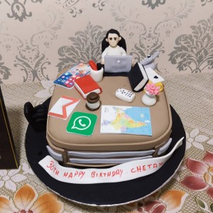Office Girl cake design... - BB's Cake's and foody | Facebook