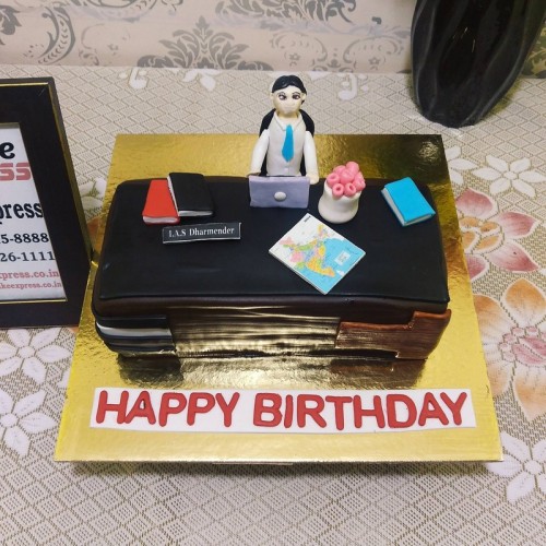 Office Guy Theme Fondant Cake in Noida