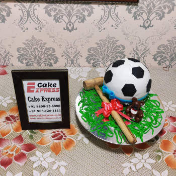 Soccer Ball Pinata Cake