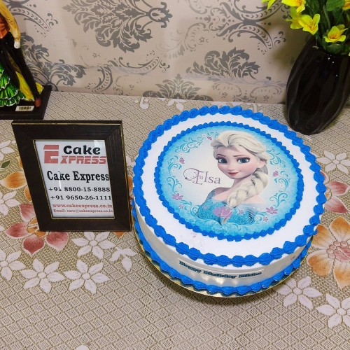 Frozen Elsa Photo Cake in Noida