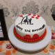 Loving Couple Romantic Fondant Cake Delivery in Noida