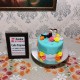 Lovely Couple Anniversary Fondant Cake Delivery in Noida