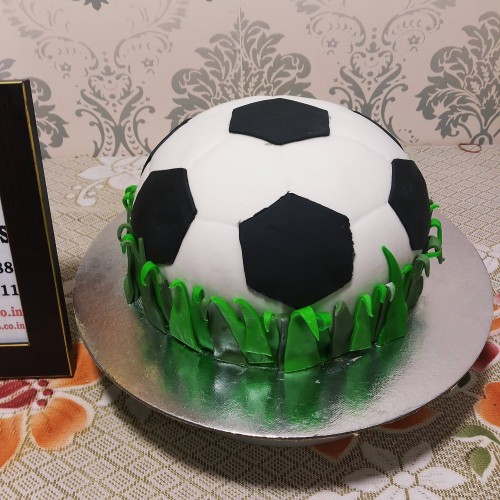 Football Shape Fondant Cake in Noida