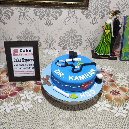 Doctor Birthday Fondant Cake Delivery in Noida