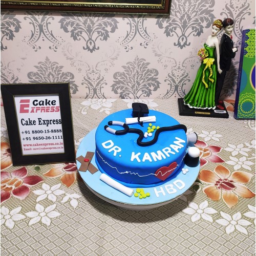Doctor Birthday Fondant Cake Delivery in Noida