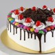 Black Forest Gems Decorated Heart Cake Delivery in Noida