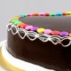 Heart Shaped Chocolate Cake With Gems Delivery in Noida