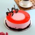Red Glaze Strawberry Cake