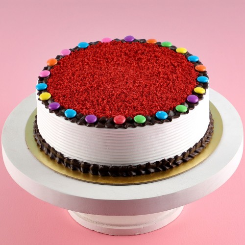 Red Velvet Gems Cake Delivery in Noida