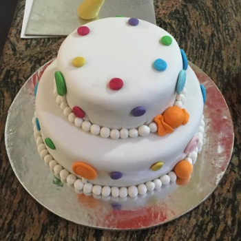 2 Tier Fondant Cake 2 Tier Fondant Cake