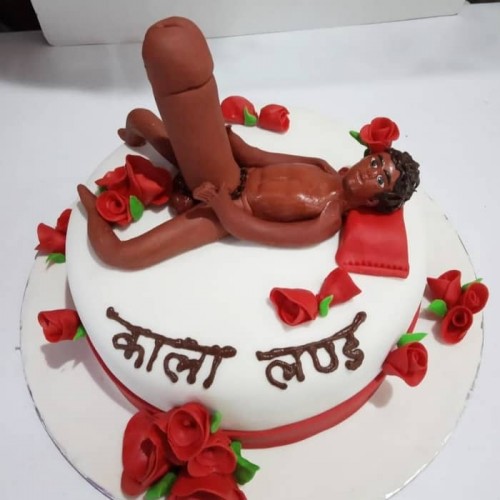 Big Dick Funny Guy Fondant Cake Delivery in Noida