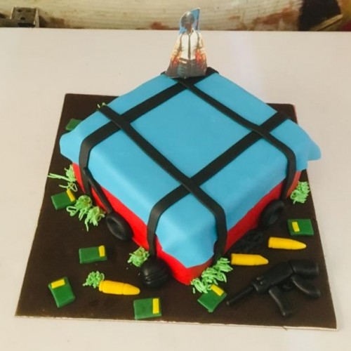 PUBG Container Fondant  Cake Delivery in Noida