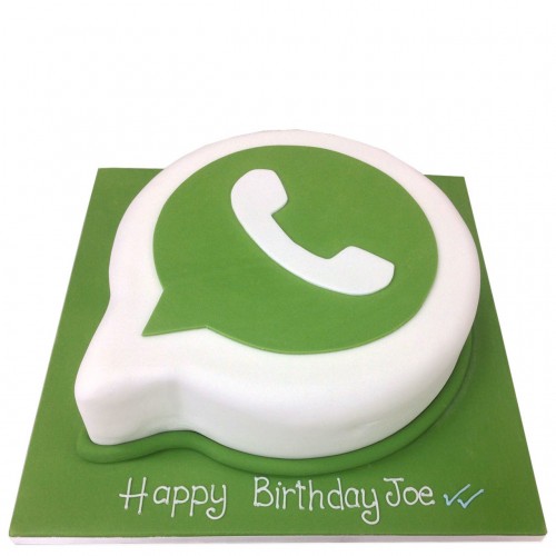 WhatsApp Logo Fondant Cake Delivery in Noida