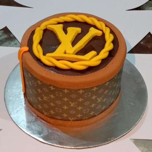 Louis Vuitton Theme Fondant Cake Delivery in Noida