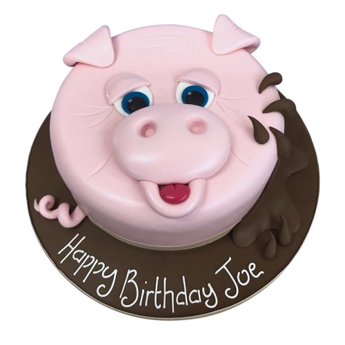 Piglet Party Fondant Cake Delivery in Noida