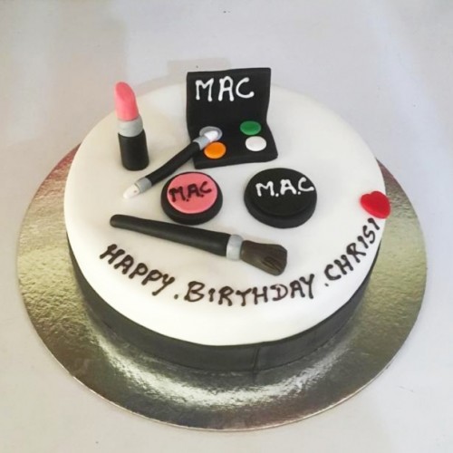 Simple Makeup Fondant Cake Delivery in Noida