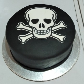 Skull Theme Fondant Cake